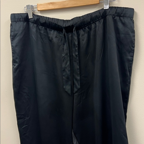 Victoria's Secret Intimates & Sleepwear Black Satin Ruffles hem women’s Pants XL - Picture 3 of 12
